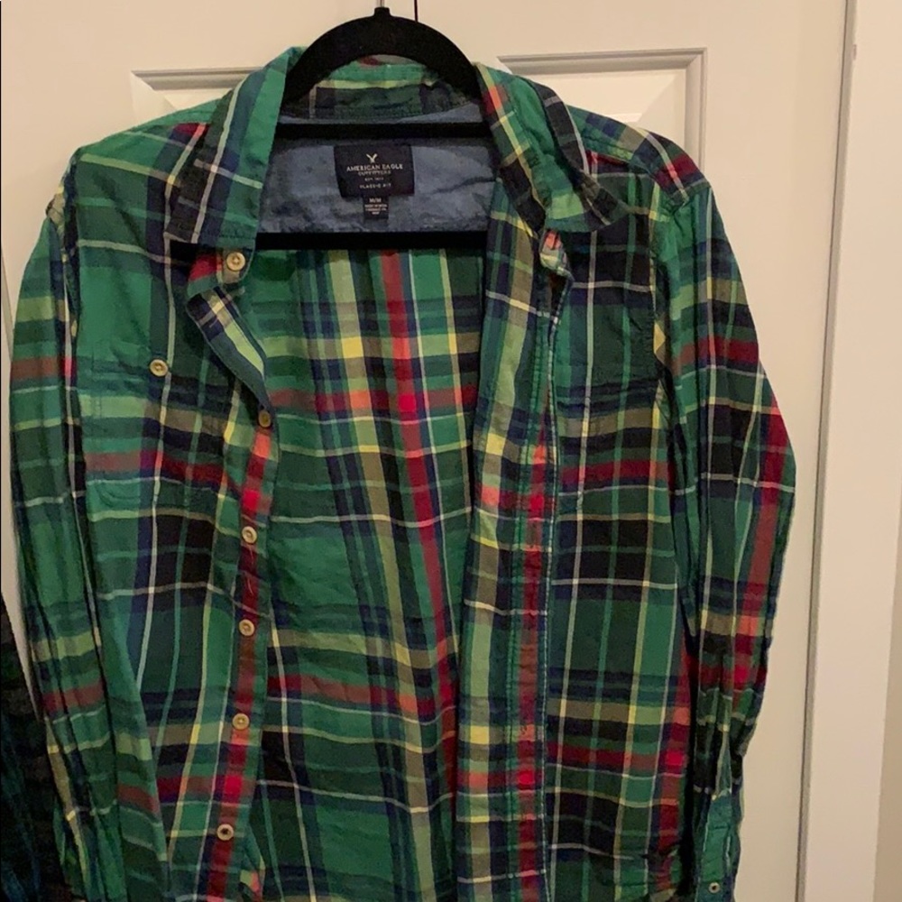 american eagle men’s flannel size M